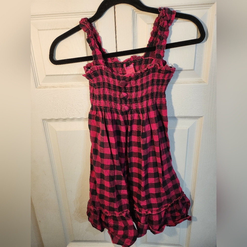 Aviva Stanoff Pink and Black Textured Fabric